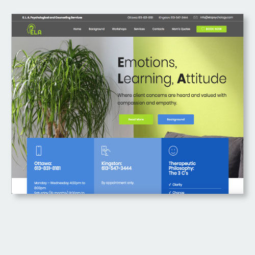 psychology web design